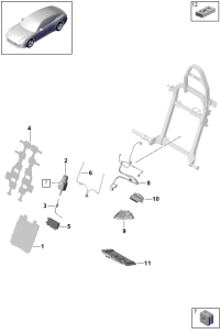 9A795977200-Control unit, seat heater