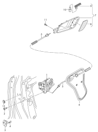 L8KD839015-AUDI TT MK2 WINDOW MECHANISM