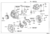 270600A040-ALTERNATOR, 12V 80A 4PK, TOYOTA