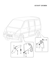 24521691-MUDGUARD, REAR