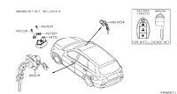 F86323JA0A-CYLINDER SET-GLOVE BOX LID LOCK