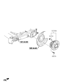 52730A4000-HUB & BEARING ASSY-RR