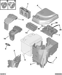 6556S7-Bracket, fuse box