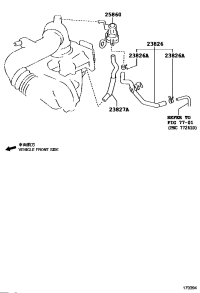 238260Y130-HOSE, FUEL VAPOR FEED, NO.1