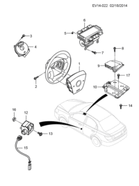 9055808-Sab assy-steering wheel