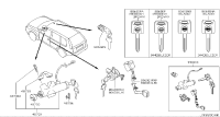 F86324P00M-CYLINDER SET-GLOVE BOX LID LOCK