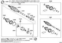 0443747033-BOOT KIT, FRONT DRIVE SHAFT INBOARD JOINT, RH/LH