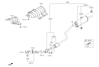 28700D0600-MUFFLER COMPLETE-CENTER & REAR