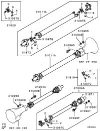 3401A932-SHAFT ASSY,PROPELLER
