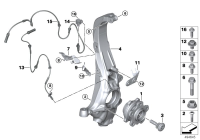 31206895674-WHEEL HUB WITH BEARING/G30