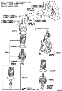 156200S010-CAP ASSY, OIL FILTER