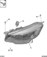 9809087380-Headlamp assy