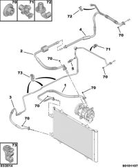 9803291780-Pipe, air conditioner refrigerating