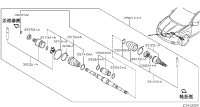 39101JE22C-SHAFT ASSY FRON