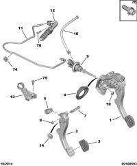 9805746580-Pedal module-clutch