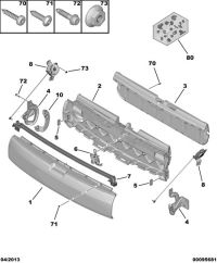 8613F6-Hinge, tailgate
