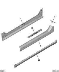 9806422680-Panel, lower body finish