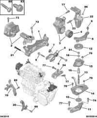 9802439680-ENGINE MOUNTING