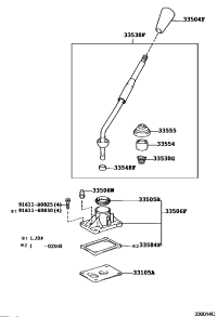 3350535020-SEAT SUB-ASSY, SHIFT LEVER