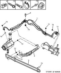 9801001280-Hose, power steering high pressure