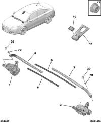 6423E8-WIPER BLADE AEROTWIN SET-A7