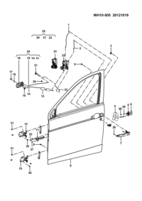 23880189P-Welding assy-fr dr lh