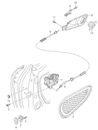 L8KD839015F-AUDI TT MK2 WINDOW MECHANISM