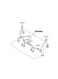 8981022850GF-S/BELT ASSY-RR LH