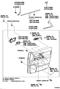 6761060C80E0-BOARD SUB-ASSY, FRONT DOOR TRIM, RH