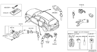 F86324P00A-CYLINDER SET-GLOVE BOX LID LOCK
