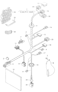 3B0971120S-Harness-door
