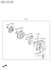 976442P000-DISC & HUB ASSY-A/C COMPRESSOR