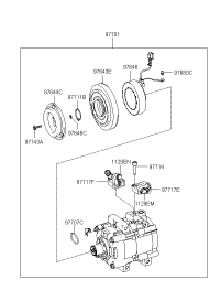 97613H1030-PULLEY ASSY-A/CON COMPRESSOR