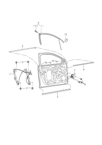 6VD837461-Window regulator without m