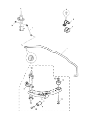 30003595-Arm assy, lower control, front