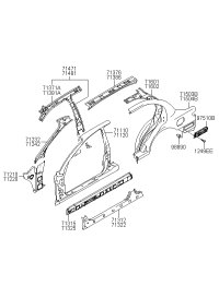 7160222300-PANEL ASSY-QUARTER INNER,RH