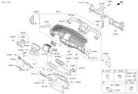 84855J4100NNB-SHROUD-STEERING COLUMN LWR