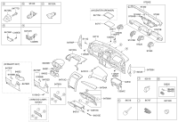 847502P200VA-PANEL ASSY-CRASH PAD LWR LH