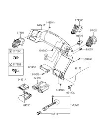 845502D300CA-ASHTRAY ASSY