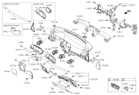 97383D1000WK-NOZZLE-SIDE DEFROSTER,LH
