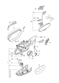 L4GD857409P01C-Retainer, w/power adj sateen black