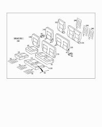 4639203306-Cover, rear seat cushion