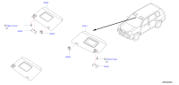 964011DA0A-SUNVISOR ASSY