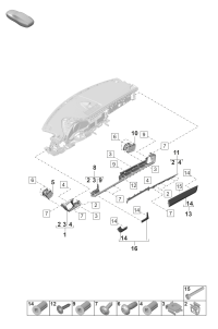971858860BV08-Bracket strip silver plating
