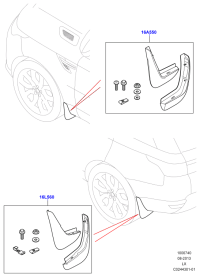 VPLWP0165-MUDFLAPS - FRONT - SET
