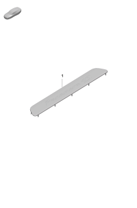 971853467CB-Sill mldg black: