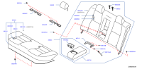 886006LA1A-BACK ASSY-RR SEAT
