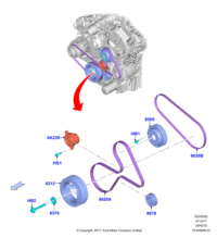 BR3Z8620S-BELT-B 3RD, RH