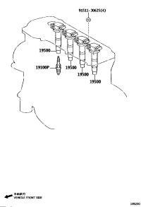 9091902243-COIL ASSY- PLUG TOP