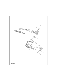 C00018007-MOTOR ASSY-RR WIPER